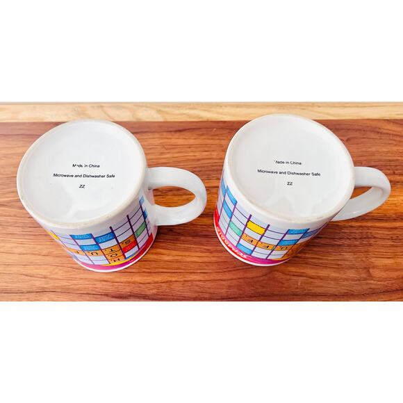 Scrabble Game "Coffee Break / Hot Stuff" Mugs (2) - Picture 14 of 14